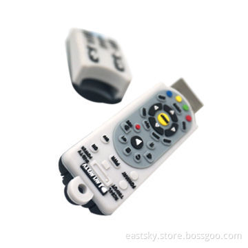 Custom Remote Control-shaped USB, made of soft PVC material, OEM orders welcomed